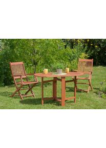 Balkonset Merxx "Rio", beige (natur), Sitzm&ouml;bel-Sets, Balkonset