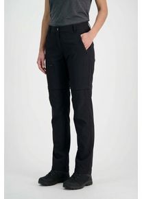 Zip-off-Hose CMP "WOMAN ZIP OFF PANT", Damen, Gr. 38, N-Gr, schwarz (antracite), Web, Obermaterial: 90% Polyamid, 10% Elasthan, Hosen Zip-off-Hose, mit abnehmbaren Hosenbeinen, aus Polyamid und Elasthan, Topseller