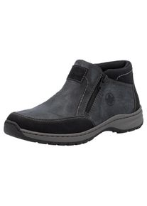 Winterboots Rieker, Herren, Gr. 43, grau (grau, schwarz), Lederimitat, Schuhe Winterboots, Winterstiefelette, Halbschuh mit beidseitigen Rei&szlig;verschl&uuml;ssen