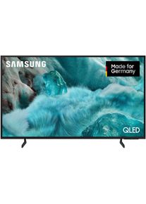 Samsung QLED-Fernseher "GQ55Q7FAAU QLED-Fernseher", Energieeffizienz: G, schwarz, 55, Fernseher, Quantum HDR, Knox Security, Art Store, 3D Sound, Gaming Hub, AI TV, QLED-Fernseher, Topseller