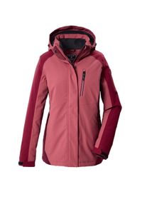 Funktionsjacke Killtec "KOW 59 WMN JCKT", Damen, Gr. 50, bordeaux, Obermaterial: 100% Polyester. Futter: 100% Polyester. Wattierung: 100% Polyester, mit Klettverschluss, Jacken Funktionsjacke, mit verschwei&szlig;ten N&auml;hten, atmungsaktiv