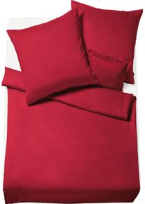 Bettw&auml;sche Fleuresse "Lech 3089", rot, B/L: 155cm x 220cm, 1 Stk., 1 Stk., Flanell, B/L: 80cm x 80cm, 2 Stk., Flanell, Obermaterial: 100% Baumwolle, Bettw&auml;sche, Bettw&auml;sche, Edelflanell, Baumwolle, in Gr. 135x200, 155x220, 200x200cm