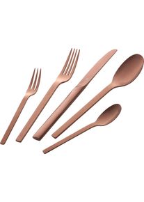 Besteck-Set Zwilling "Minimale", silber (ros&egrave;farben), 68 tlg., Edelstahl 18/10, Essbesteck-Sets, Besteck-Set, Rostfrei, mattiert oder im Vintage Look (geh&auml;mmert)
