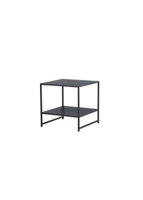 Beistelltisch VENTURE HOME "Staal, Beistelltisch mit Ablageboden, 50 &times; 50 cm", schwarz, schwarz, schwarz, B:50cm H:50cm T:50cm, Tische, Beistelltisch, Wohnzimmertisch, Pulverbeschichtung, schlank, kultiviert, modern