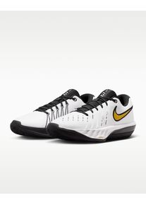 Basketballschuh Nike "Nike G.T. Cut Academy 2", Herren, Gr. 43, schwarz-wei&szlig; (wei&szlig;, metallic gold, schwarz), Synthetik, Textil, Schuhe Basketballschuh