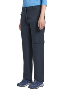 Zip-off-Hose Jack Wolfskin "PICO TRAIL ZIP OFF PANTS W", Damen, Gr. 42, N-Gr, blau (midnight sky), Obermaterial: 100% Polyester. Futter: 100% Polyester, Hosen Zip-off-Hose, mit abnehmbaren Hosenbeinen, schnell trocknend, atmungsaktiv