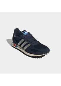 Sneaker adidas originals "LA TRAINER OG", Damen, Gr. 46, blau (legend ink, silber metallic, sanftes wei&szlig;), Leder, Textil, Schuhe Sneaker