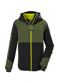 Skijacke KILLTEC "KSW 287 MN SKI JCKT", Herren, Gr. M, waldmeister, Obermaterial: 100% Polyester.Futter: 100% Polyamid.F&uuml;llung: 100% Polyester, Jacken Skijacke, Helmkompatible, wasserdichte Skijacke mit Teflon EcoElite&trade;