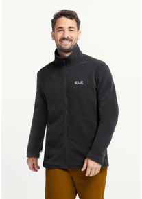 Fleecejacke Jack Wolfskin "TAUNUS 200 FZ M", Herren, Gr. M (50), schwarz, Obermaterial: 100% POLYESTER. Futter: 100% POLYESTER, Jacken Fleecejacke, Fleecejacke, 3-in-1 System kompatibel, Verbindungsschlaufen