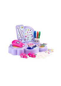 Kreativset Smoby "Glam Tattoo Corner", bunt (lila), Kreativsets, Kinder, Kunststoff, Kreativset, Made in Europe