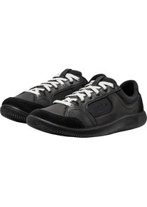 Barfu&szlig;schuh Keen "KNX PABLO", Herren, Gr. 40, schwarz, star wei&szlig;, Leder, Schuhe Barfu&szlig;schuh
