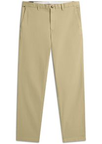 Chinohose Tommy Hilfiger "DENTON OPEN STRUCTURE", Herren, Gr. 34, L&auml;nge 32, beige (western khaki), Twill, Obermaterial: 98% Baumwolle, 2% Elasthan, lang, Hosen Chinohose, mit Struktur