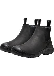 Outdoorschuh Keen "ANCHORAGE BOOT IV WP", Herren, Gr. 46, schwarz, schwarz, Leder, Polyester, Schuhe Outdoorschuh, wasserdichtes Leder