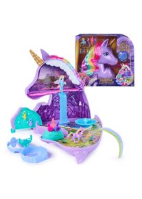 Spielwelt SPIN MASTER "Unicorn Academy - Styling Kopf Spielset Wildstar", lila (bunt), Spielfigurenwelten, Kinder, Spielwelt