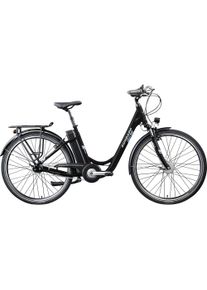 Z&uuml;ndapp E-Bike Z&Uuml;NDAPP "Green 3.7" Gr. 48, schwarz (blau, schwarz), Elektrofahrr&auml;der, 48cm, 28 Zoll (71,12cm), E-Bike, Pedelec, Elektrofahrrad f&uuml;r Damen u. Herren