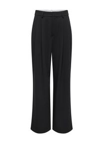 Anzughose Only "ONLSONJA HW WIDE PLEAT PANT TLR NOOS", Damen, Gr. 36, L&auml;nge 32, schwarz, Web, Obermaterial: 67% Polyester, 29% Viskose, 4% Elasthan, unifarben, lang, Hosen Anzughose, Materialmix, high waist