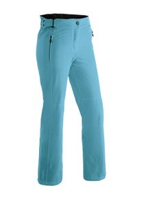 Skihose Maier Sports "Vroni slim 2.0", Damen, Gr. 38, Normalgr&ouml;&szlig;en, blau (aquablau), 100% Polyester, Hosen Skihose, Damen Schneehose, wind- und wasserdicht, 2 RV-Taschen, Slim Fit