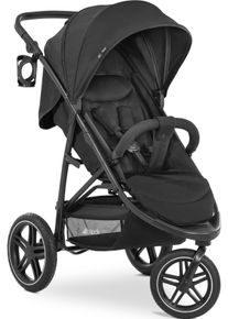 Dreirad-Kinderwagen HAUCK "Rapid 3R, black", Baby, schwarz, Aluminium, Polyester, Kinderwagen Dreirad-Kinderwagen, mit schwenk- und feststellbarem Vorderrad