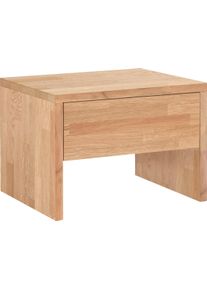 Nachttisch Hasena "Salva", braun (eiche bianco, ge&ouml;lt), B:48cm H:35cm T:40cm, Eiche massiv, Tische, Nachttisch