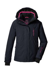 Skijacke Killtec "KSW 205 GRLS SKI JCKT", M&auml;dchen, Gr. 128, schwarz, Obermaterial: 100% Polyester.Futter: 100% Polyester.F&uuml;llung: 100% Polyester, Jacken Skijacke, Wasserdichte, atmungsaktive Ski-Jacke mit verstellbarer Kapuze
