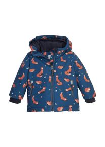 Skijacke "FISW 29 MNS SKI JCKT", M&auml;dchen, Gr. 98/104, blau (dunkelpetrol), Obermaterial: 100% Polyester.Obermaterial 2: 100% Polyester.Futter: 100% Polyester.F&uuml;llung: 100% Polyester, FIRST INSTINCT BY Killtec, Jacken Skijacke, Wasserdichte Jacke mit verl&auml;ngerbaren &Auml;rmeln und stylischem Print