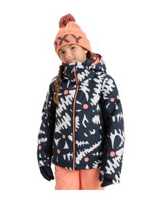 Snowboardjacke Roxy "Free Jet 10K", M&auml;dchen, Gr. 8, schwarz (schwarz big flower), Obermaterial: 55% Polyester, 45% Polyester., Jacken Snowboardjacke