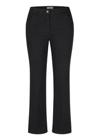 Straight-Jeans KjBRAND "Jeans Betty straight leg", Damen, Gr. 27, K-Gr, schwarz, Denim/Jeans, Obermaterial: 71% Baumwolle, 25% Polyester, 4% Elasthan, straight fit lang, Jeans Straight-Jeans, Sehr bequem durch Baumwoll- Super- Stretch, Satin Optik