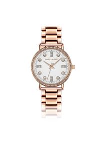Quarzuhr MARC LAUDER "MB3-B068R", rosa (ros&eacute;gold), Armbanduhren, Damen, Quarzuhr