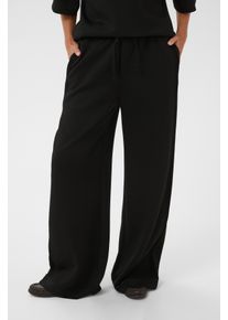 Loungehose Saint Tropez "TheoSZ Pant", Damen, Gr. XXL, N-Gr, schwarz, Sweatware, Obermaterial: 52% Polyester, 43% Viskose, 5% Elasthan, unifarben, lang, Hosen Loungehose, Materialmix, Loose fit