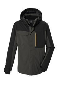 Funktionsjacke Killtec "KOW 83 MN JCKT", Herren, Gr. XL, dunkelstein, Obermaterial: 100% Polyester. Futter: 100% Polyester. Wattierung: 100% Polyester, mehrfarbig, mit Riegel B&uuml;ndchen, Jacken Funktionsjacke, mit Kapuze, wasser- und winddicht, atmungsaktiv