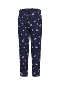 Sweathose Blue Seven, M&auml;dchen, Gr. 98, N-Gr, blau (nachtblau), angeraute Sweatware, Obermaterial: 80% Baumwolle, 20% Polyester, bedruckt, lang, Hosen Sweathose, Baumwollmischung