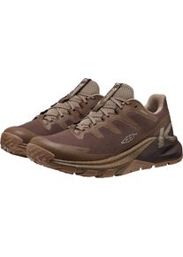Wanderschuh Keen "TARGHEE APEX WP", Herren, Gr. 45, braun (java, schwarz earth), Synthetik, Schuhe Wanderschuh, wasserdicht, atmungsaktiv