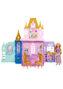 Spielwelt Mattel "Disney Prinzessin Faltbares Schloss-Spielset mit Rapunzel-Puppe", bunt, Spielfigurenwelten, KinderB:37cm H:31cm T:11cm, Kunststoff, Spielwelt, B:37cm H:31cm T:11cm