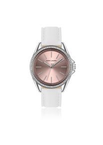 Quarzuhr MARC LAUDER "MB9-S098S", rosa (wei&szlig;), Armbanduhren, Damen, Quarzuhr
