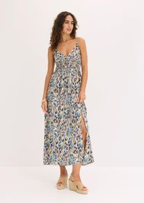 Maxikleid aus flie&szlig;ender Viskose, wei&szlig;, Gr&ouml;&szlig;e 48, Viskose, bonprix