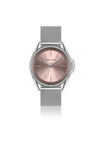 Quarzuhr MARC LAUDER "MB9-B018S", rosa (silber), Armbanduhren, Damen, Quarzuhr