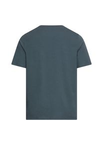 Kurzarmshirt Camel Active, Herren, Gr. M, blau (tinted blau), Jersey, Obermaterial: 71% Baumwolle, 25% Polyester, 4% Elasthan, unifarben, regular fit h&uuml;ftbedeckend, Rundhals, abgesteppte Kante, Shirts Kurzarmshirt, Sommershirt - unifarben - mit Stretch