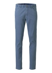 Chinohose MEYER "Dublin 9-3009", Herren, Gr. 50, N-Gr, blau, Obermaterial: 96% Baumwolle CO. 4% Elasthan EL., uni, regular fit, Hosen Chinohose, in hochelastischer moderner Micro Struktur