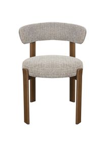 Livetastic Stuhl, Braun, Walnussfarben, Metall, Textil, Flachrohr, 55x75x56.5 cm, Esszimmer, St&uuml;hle, Polsterst&uuml;hle