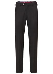 Anzughose MEYER "Roma", Herren, Gr. 30, N + K Gr, schwarz, Obermaterial: 54% Polyester PES. 43% Wolle mw. 3% Elasthan EL., uni, slim fit, Hosen Anzughose, mit Franz&ouml;sische Seitentaschen