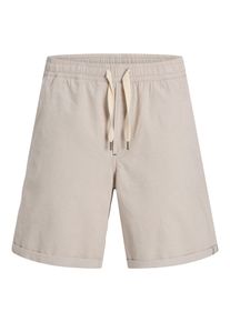 Jack & Jones Sweatshorts JACK & JONES "JPSTJAIDEN SOLAR SHORTS SRT", Herren, Gr. S, N-Gr, string, angeraute Sweatware, Obermaterial: 98% Baumwolle, 2% Elasthan, unifarben, regular fit, Hosen Sweatshorts