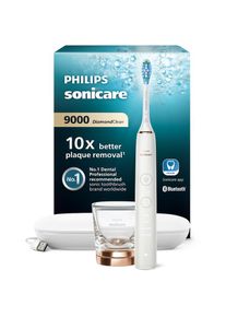PHILIPS SONICARE Elektrische Zahnb&uuml;rste &raquo;DiamondClean 9000 HX9911&laquo; 1 Stk. Aufsteckb&uuml;rsten mit Schalltechnologie, Ladeglass, USB-Reiseetui