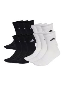 Kurzsocken adidas originals "Socken Cushioned Crew Socks 12P 12er Pack", Damen, Gr. 40-42, bunt (wei&szlig;, schwarz), Obermaterial: 56% Baumwolle CO. 40% Polyester PES. 3% Elasthan EL. 1% Polyamid PA., Socken Kurzsocken