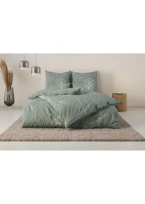 Bettw&auml;sche OTTO HOME "SOUCY in vier Qualit&auml;ten erh&auml;ltlich", gr&uuml;n (jade), B/L: 135cm x 200cm, 1 Stk., 1 Stk., Flanell, B/L: 80cm x 40cm, 2, Flanell, Obermaterial: 100% Baumwolle, Bettw&auml;sche, Bettw&auml;sche, 100% Baumwolle, auch PREMIUM Qualit&auml;ten Renforc&eacute;-Tencel & Satin TC300