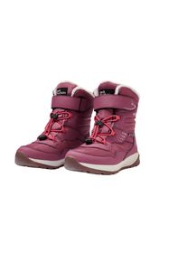 Winterboots Jack Wolfskin "POLAR BEAR-G TEXAPORE HIGH VC K", Kinder, Gr. 28, rosa (raisin), Synthetik, Textil, Schuhe Winterboots, Snowboots, Winterstiefel, Winterschuhe, wasserdicht & gef&uuml;ttert
