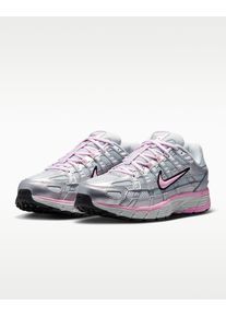 Sneaker Nike Sportswear "Nike P-6000", Damen, Gr. 42,5, rosa (pure platinum, pink rise, metallic silber), Textil, Schuhe Sneaker