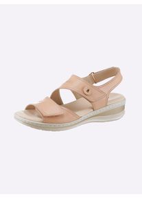 Sandalette, Damen, Gr. 36, rosa (ros&eacute;), Glattleder, Schuhe Sandalette