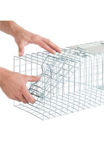 Marderfalle, Alufarben, Metall, 60x18x20 cm, Freizeit & Co, Haus & Garten