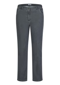 Straight-Jeans KjBRAND "Jeans Betty straight leg", Damen, Gr. 27, K-Gr, grau (denim grau), Denim/Jeans, Obermaterial: 71% Baumwolle, 25% Polyester, 4% Elasthan, straight fit lang, Jeans Straight-Jeans, Sehr bequem durch Baumwoll- Super- Stretch, Satin Optik