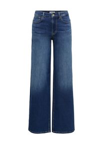 High-waist-Jeans Only "ONLMADISON BLUSH HW WIDE DNM DOT229 NOOS", Damen, Gr. XS (34), L&auml;nge 32, dunkelblau denim, Denim/Jeans, Obermaterial: 82% Baumwolle, 16% Polyester, 2% Elasthan, unifarben, lang, Jeans High-waist-Jeans, Baumwollmischung, high waist, wide fit